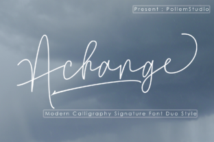 Achange Duo: A Light Script Handwritten Font for Makers