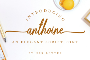 Anthoine: An Elegant Script Font for Editorial Design