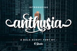 Anthusia: A Bold Script Font That Elevates Small Business Branding