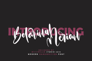 Belarimul Meriam: A Handwritten Font That Brings Crafted Charm to Every Product