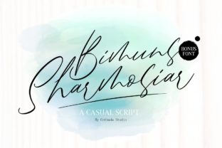 Bimuns Sharmosiar: A Bold Script Font for Editorial Design