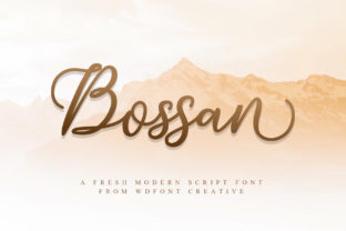 Bossan: A Modern Handwritten Font for Authentic Brand Identity