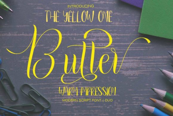 Butter Font: Bold Script & Sans Duo for Handmade Brands