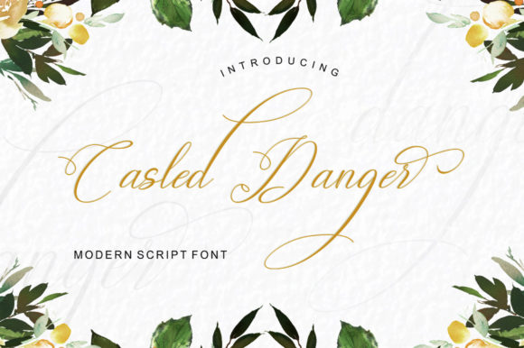 Casled Danger: Elegant Script Handwritten Font for Branding