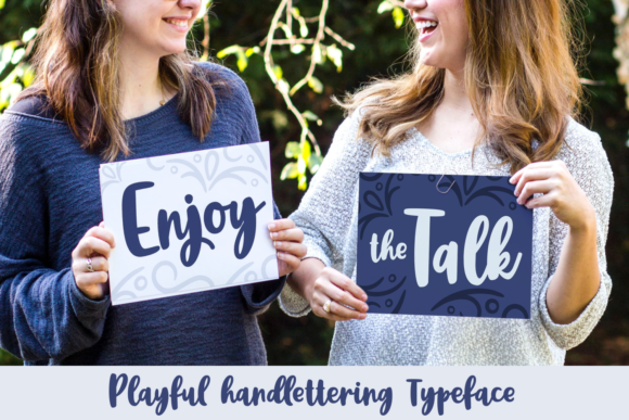 Enjoy the Talk Font: A Bold Script Handwritten Typeface for Standout Branding