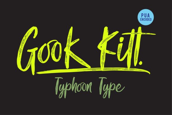 Gook Kitt: A Bold Handwritten Font for Authentic Editorial Design