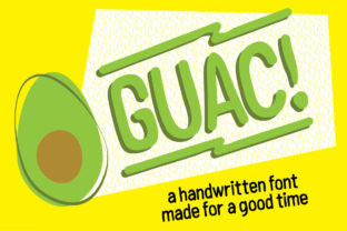 Guac: A Handwritten Sans Serif Font for Joyful Editorial Design