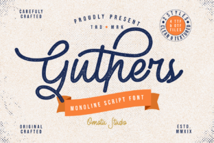 Guthers: A Charming Handwritten Font for Authentic Brand Design