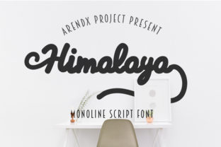 Himalaya: A Playful Yet Elegant Handwritten Font for Editorial Design