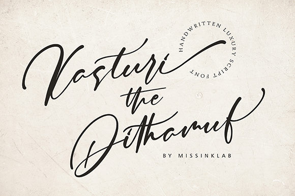 Kasturi Dithamuf: A Bold Handwritten Font for Makers and Printables Creators