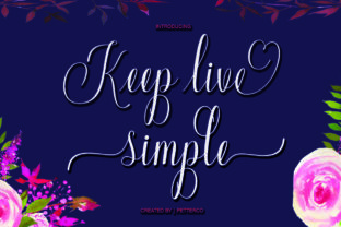 Keep Live Simple Script Handwritten Font