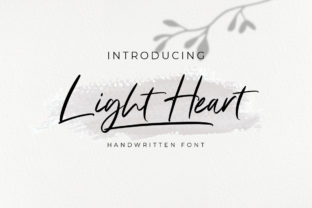 Light Heart: A Contemporary Script Handwritten Font for Thoughtful Design