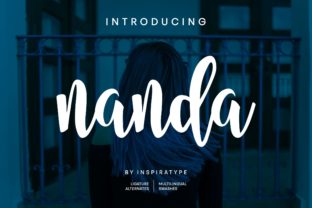 Nanda Script: A Bold Script Font for Elegant Editorial Design