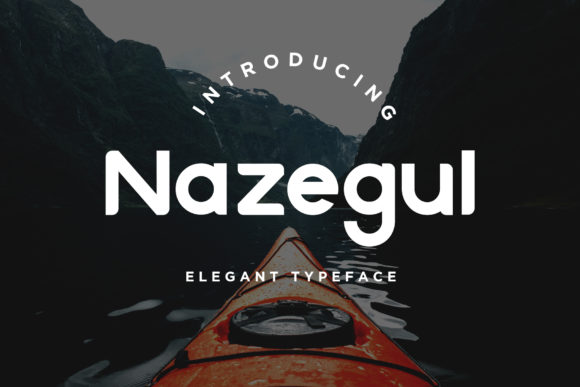 Nazegul: A Luxurious Sans Serif Font for Makers and Printables Designers