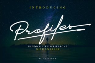 Profiles: A Light & Elegant Handwritten Font for Crafters and Makers