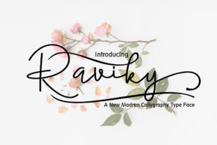 Raviky Font for Romantic Campaign Design