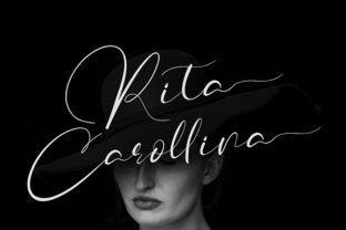 Rita Carollina: A Darkly Romantic Script Font for Makers and Designers